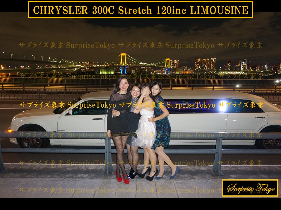リムジンクルージング東京観光サンプルコース2時間記念写真